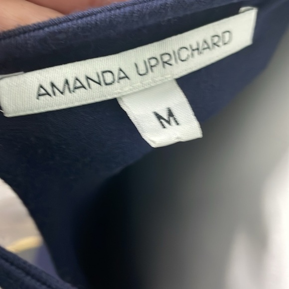AMANDA UPRICHARD Shift Dress Womens Navy Blue Medium - Picture 6 of 7
